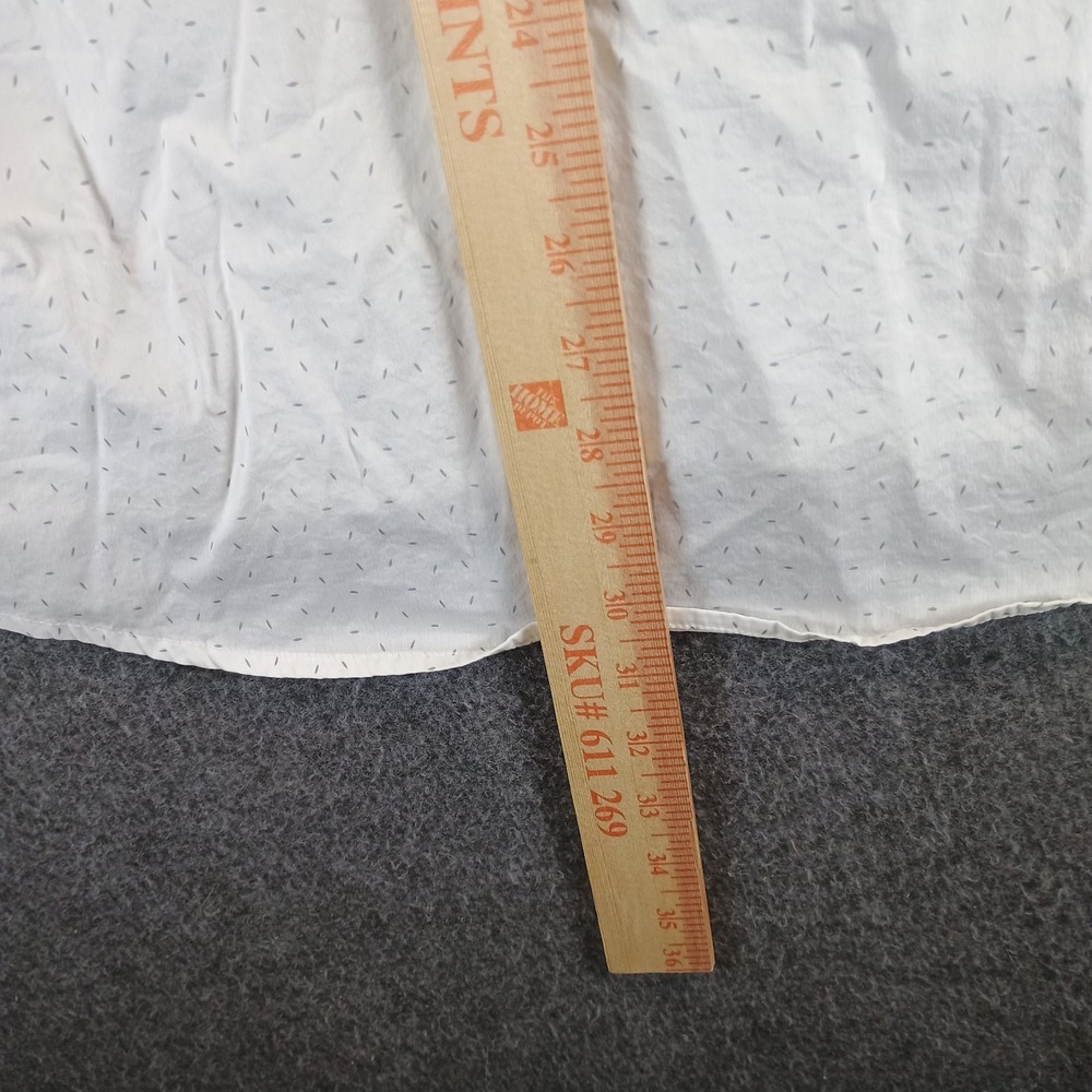 Travis Mathew Stretch Golf Shirt Men L White Sprinkles Pocket Button Up‎ Light - Picture 9 of 10